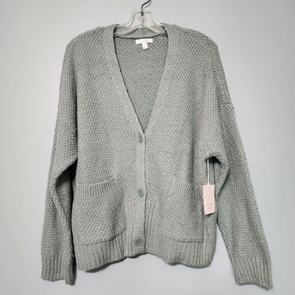 LC Lauren Conrad Shaker Crop Cardigan - Picture 13 of 13